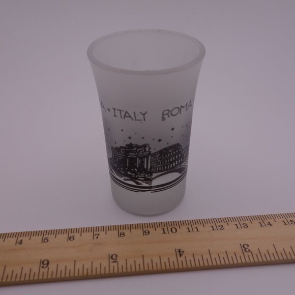 Italy Roma Wide Mouth Smoked Shot Glass - Picture 9 of 9
